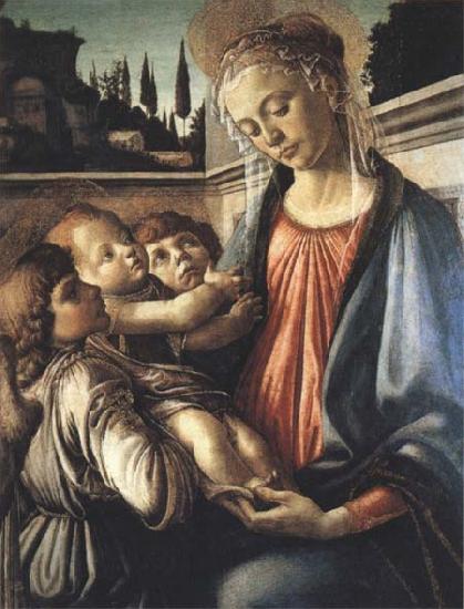 Sandro Botticelli Madonna and Child with two Angels